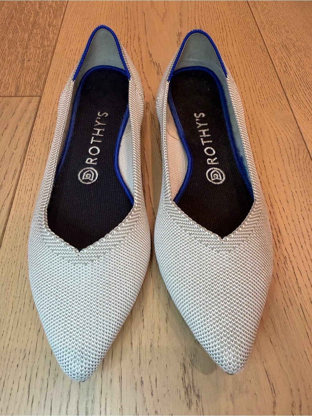 Rothy's The Point in Flax Birdseye – Size 8.5